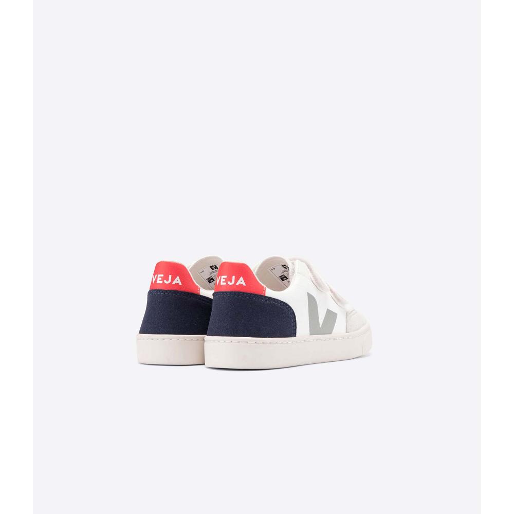 Kids' Veja V-12 CHROMEFREE Shoes White | SG 751HAP